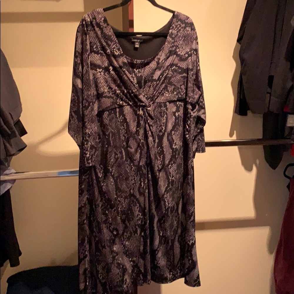 Fashion Bug knee length snakeskin print dress